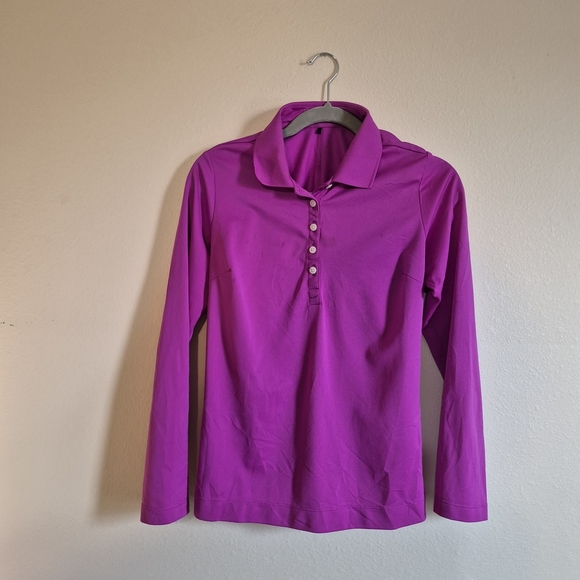 Nike Tops - Nike Golf Women's Fuchsia Button Down Shirt